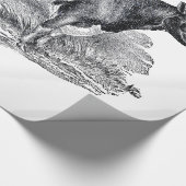 Zwei Kuh-Packpapier Geschenkpapier (Ecke)