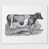 Zwei Kuh-Packpapier Geschenkpapier (Flach)