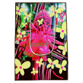 Zwei KUNSTSTÜCKE in einem Scroll-Geschenkbeutel Mittlere Geschenktüte (Rückseite)