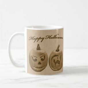 Zwei Kürbisse Frohes Halloween Tasse