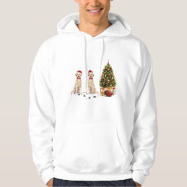 Zwei Labrador Retrievers Funny Christmas Dog Hoodie