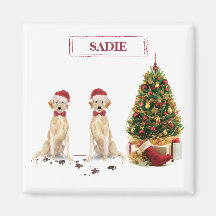 Zwei Labrador Retrievers Funny Christmas Dog