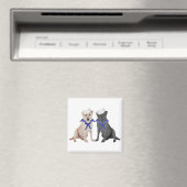 Zwei Labrador Retrievers Magnet (In Situ (Geschirrspüler))