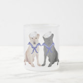 Zwei Labrador Retrievers Mattglastasse (Mittel)