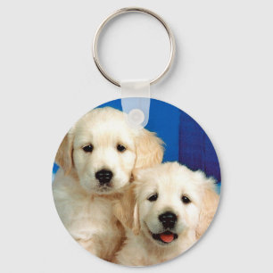 Zwei Labrador-Welpen Schlüsselanhänger