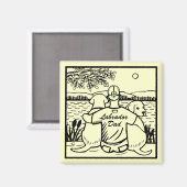 Zwei Labradoren und Vater Magnet (Vorderseite/Rückseite)