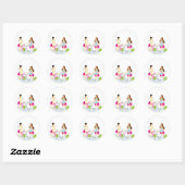 Zwei Ladys im Café Stickers (Blatt)