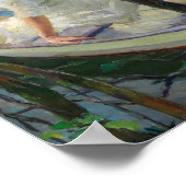 Zwei Ladys in einem Boot | Edward Cucuel Poster (Ecke)