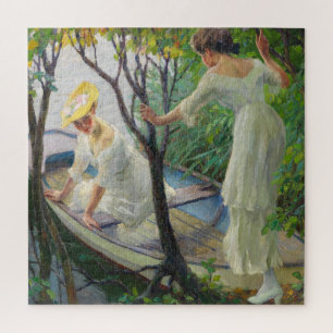 Zwei Ladys in einem Boot Edward Cucuel Puzzle