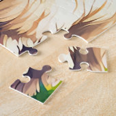 Zwei Lamas stehen nebeneinander Puzzle (Seite)