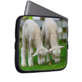 Zwei Lämmer Weiden Laptopschutzhülle (Vorne Rechts)
