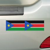 ZWEI Landesflagge Südsudan Autoaufkleber (Auf Auto)