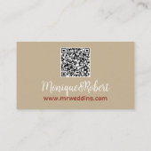 zwei Lavendel - QR Hochzeitswebsite Begleitkarte (Rückseite)