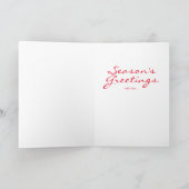 Zwei Lebkuchenmänner auf Grau Feiertagskarte (Innenseite)