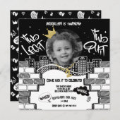 Zwei Legende zu beenden 2. Geburtstag Einladung (Vorne/Hinten)