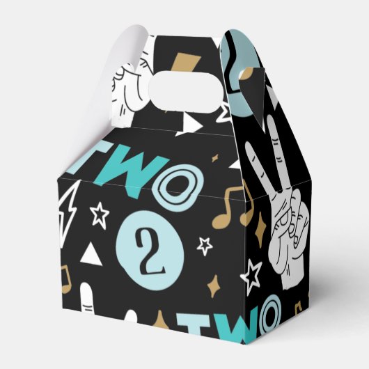 Zwei Legende zu beenden Zweiten Geburtstag Papier  Geschenkschachtel (Vorderseite)