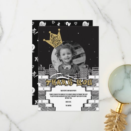 Zwei Legende zu verlassen flach dank Karte (Vorderseite/Rückseite Beispiel)