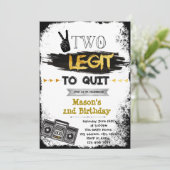 Zwei Legenden, um die Einladung zum Geburtstag zu (Stehend Vorderseite)