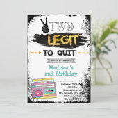 Zwei Legislatur zum Beenden der Party Mädchen-Einl Einladung (Stehend Vorderseite)