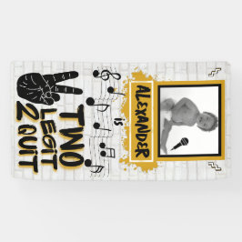 Zwei Legit Retro 90er Hip Hop 2. Geburtstags-Foto Banner