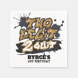 Zwei Legit, um den Geburtstag von Napkins zu beend Serviette