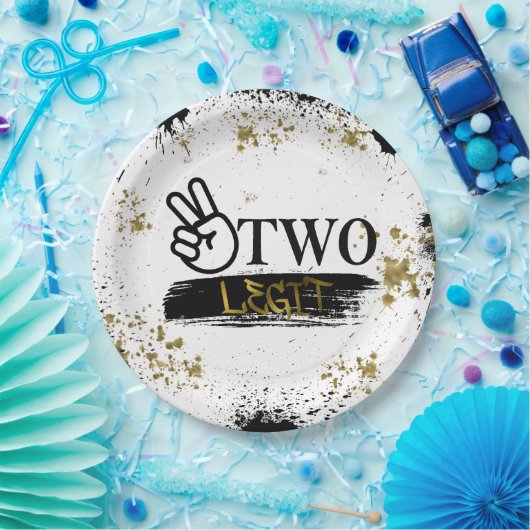 Zwei Legit zu beenden Geburtstag Pappteller (Party)