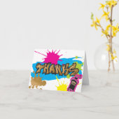 Zwei Legit zu verlassen Graffiti Stil Vielen Dank  Karte (Gelbe Blume)