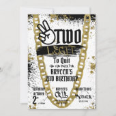 Zwei Legit zum Aufhören der Einladung zum Geburtst (Vorderseite)