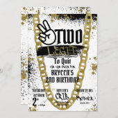 Zwei Legit zum Aufhören der Einladung zum Geburtst (Vorne/Hinten)