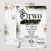 Zwei Legit zum Aufhören der Einladung zum Geburtst (Vorne/Hinten)