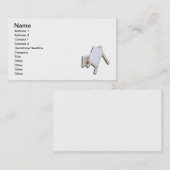 Zwei Leinwand-Gestell Visitenkarte (Vorne/Hinten)