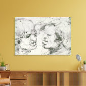 Zwei Leiter Leinwanddruck (Insitu (Wohnzimmer))