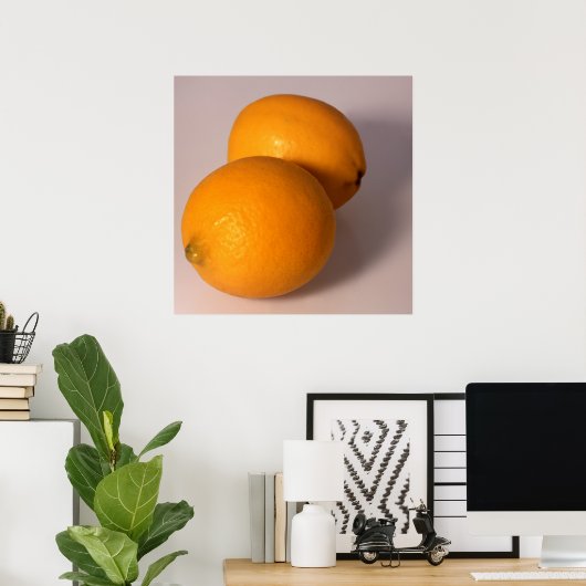 Zwei Lemonen Poster (Heimbüro)