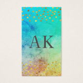 Zwei Letter Monogram Vintag mit Gold-Speck (Vorderseite)