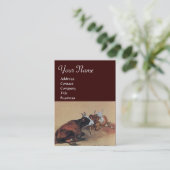 ZWEI LEUCHENKÜHENMONOGRAM VISITENKARTE (Stehend Vorderseite)