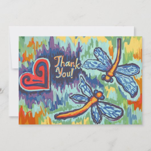 Zwei Libellen, danke Karten (Vorderseite)