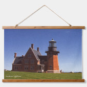 Zwei Lichter der Insel Block Wandteppich Mit Holzrahmen (Vorderseite 2)