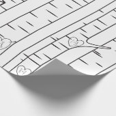 Zwei Liebe-Geschenkwraps mit Tonhöhe Geschenkpapier (Ecke)