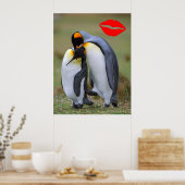 Zwei Lieben Pinguine Poster (Küche)