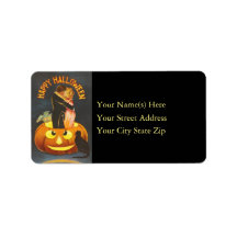 Zwei Liebende an Halloween mit Jack O Lantern Kürb
