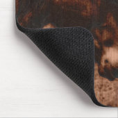 Zwei liebende Pferde Holzverbrennungseffekt Pferde Mousepad (Ecke)