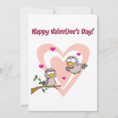 Zwei liebende Vögel Einladung (Vorderseite)