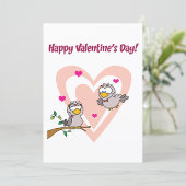 Zwei liebende Vögel Einladung