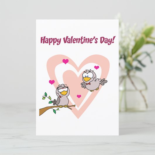 Zwei liebende Vögel Einladung