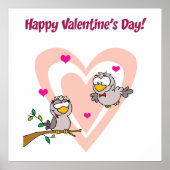 Zwei liebende Vögel Poster (Vorne)