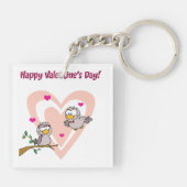 Zwei liebende Vögel Schlüsselanhänger (Rückseite)