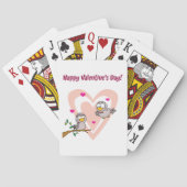 Zwei liebende Vögel Spielkarten (Rückseite)