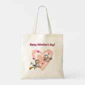 Zwei liebende Vögel Tragetasche (Rückseite)