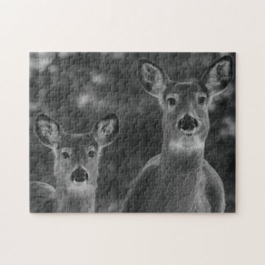 Zwei liebes Hirsch Puzzle (Horizontal)