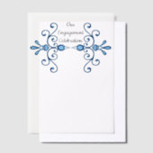 Zwei Liebesvögel Engagement Party Pergament Einladungen (Versetzt)